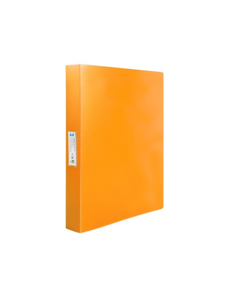 CARPETA 4 ANILLAS 25MM MIXTAS PP. A4 NJ. FLUOR OPACO