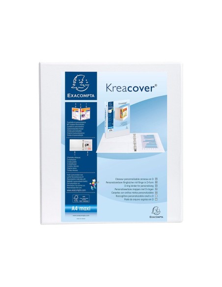 CARPETA EXACOMPTA 2 ANILLAS 40MM A4+ CARTON FORRADO PP. PERSO.3 BOL.