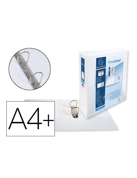 CARPETA EXACOMPTA 2 ANILLAS 50MM A4+ CARTON FORRADO PP. PERSO.3 BOL.