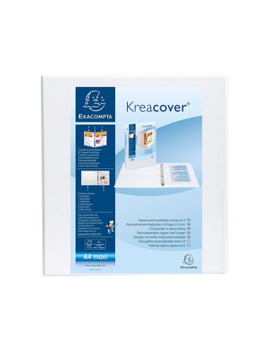 CARPETA EXACOMPTA 2 ANILLAS 50MM A4+ CARTON FORRADO PP. PERSO.3 BOL.