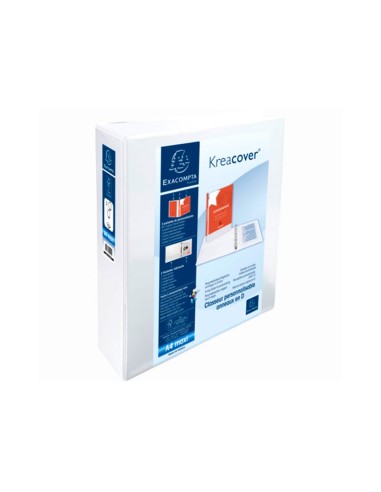 CARPETA EXACOMPTA 2 ANILLAS 60MM A4+ CARTON FORRADO PP. PERSO.3 BOL.