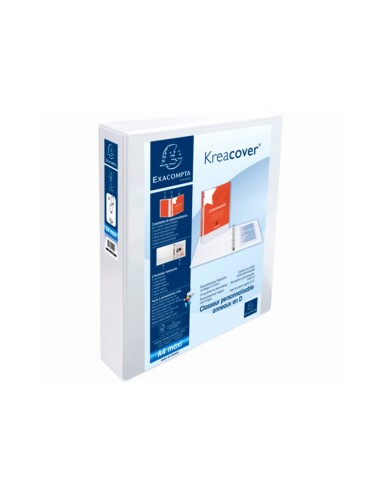 CARPETA EXACOMPTA 4 ANILLAS 40MM A4+ CARTON FORRADO PP. PERSO.3 BOL.