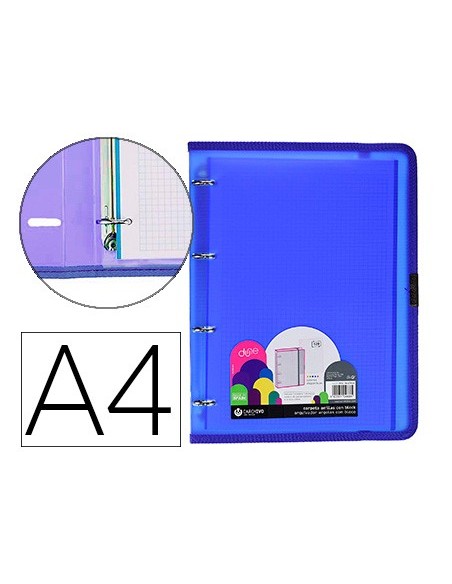 CARPETA CARCHIVO DUNE 4AN.20MM PP. RIGIDO A4 RECAMBIO 100 H GOMILLA