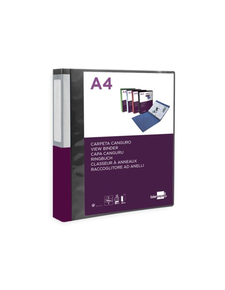 CARPETA  2AN.25MM MIXTAS PP.A4 NG.OPACO