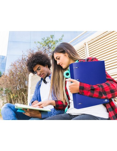 CARPETA LIDERPAPEL 4AN.MIXTAS 40MM PP.A4 AZ. TRANSLUCIDO