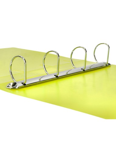 CARPETA LIDERPAPEL 4AN.MIXTAS 40MM PP.A4 AM. FLUOR OPACO