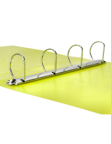 CARPETA LIDERPAPEL 4AN.MIXTAS 40MM PP.A4 AM. FLUOR OPACO