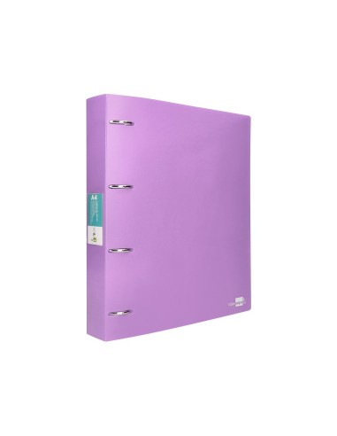 CARPETA LIDERPAPEL 4AN.MIXTAS 40MM PP.A4 LAVANDA OPACO