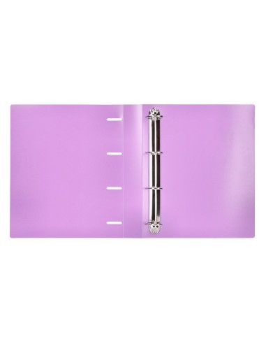 CARPETA LIDERPAPEL 4AN.MIXTAS 40MM PP.A4 LAVANDA OPACO
