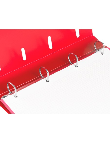 CARPETA RECAMBIO  A4 5MM 100H. 80G PP. 4AN.MIXTAS 25MM RJ.