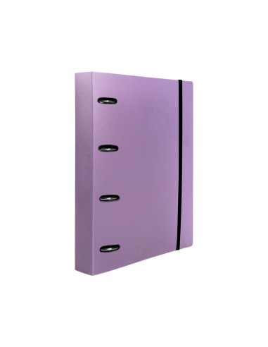 CARPETA RECAMBIO  A4 5MM 100H. 80G PP. 4AN.MIXTAS 25MM LAVANDA