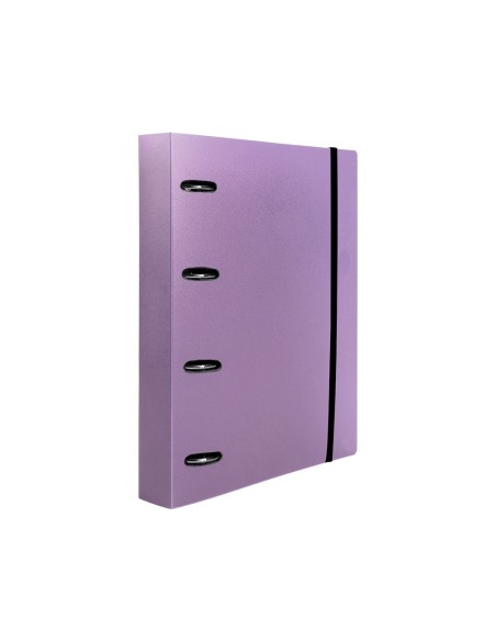 CARPETA RECAMBIO  A4 5MM 100H. 80G PP. 4AN.MIXTAS 25MM LAVANDA