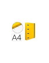 CARPETA RECAMBIO  A4 5MM 100H. 80G PP. 4AN.40MM AM. FLUOR 2