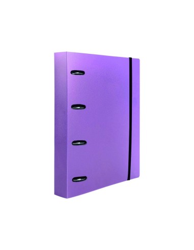 CARPETA RECAMBIO  A4 5MM 100H. 80G PP. 4AN.40MM LAVANDA OPACO