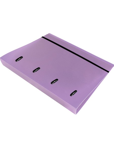 CARPETA RECAMBIO  A4 5MM 100H. 80G PP. 4AN.40MM LAVANDA OPACO