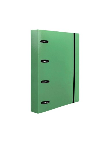 CARPETA RECAMBIO  A4 5MM 100H. 80G PP. 4AN.40MM VE. MANZANA