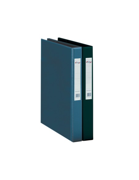 CARPETA 2 A 25 MM PLASTICO PARDO FL.NEGRO