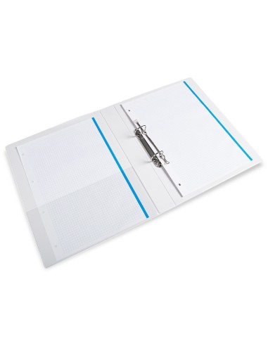 CARPETA CANGURO 2 A 25 MM PLASTICO DIN A4 BLANCO