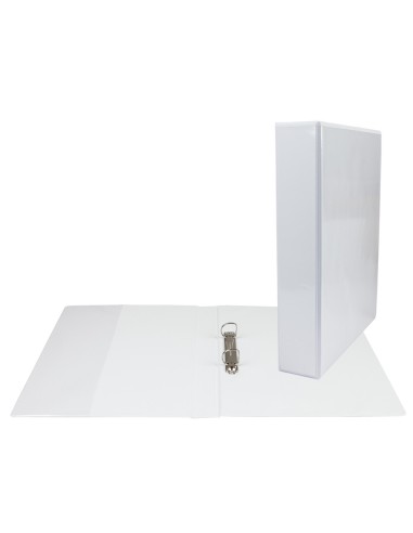 CARPETA CANGURO 4 ANILLAS MIXTAS 40MM ESSELTE A4 PLASTICO BLANCA 1460
