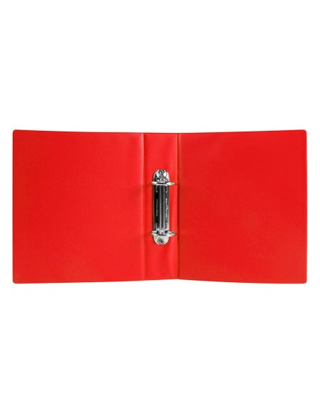 CARPETA 4º 4 ANILLAS 25 MM REDONDAS LIDER  CARTON FORR PVC NJ