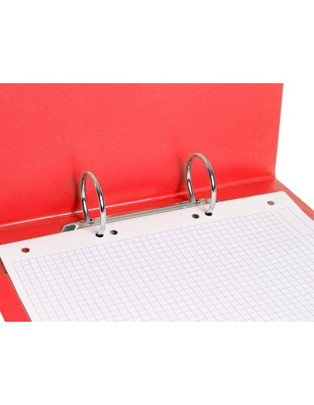 CARPETA 4º 4 ANILLAS 25 MM REDONDAS LIDER  CARTON FORR PVC NJ