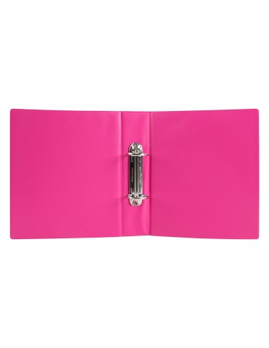 CARPETA 4º 4 ANILLAS 25 MM REDONDAS LIDER  CARTON FORR PVC FUC