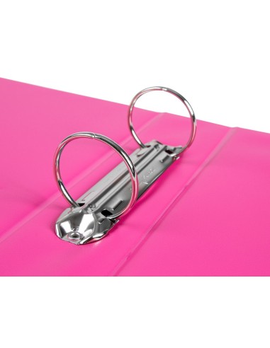 CARPETA 4º 4 ANILLAS 25 MM REDONDAS LIDER  CARTON FORR PVC FUC