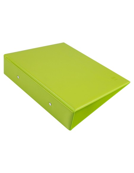 CARPETA 4º 4 ANILLAS 25 MM REDONDAS LIDER  CARTON FORR PVC VER