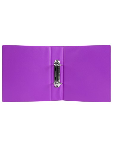 CARPETA 4º 2 ANILLAS 40 MM REDONDAS LIDER CARTON FORR PVC VIO