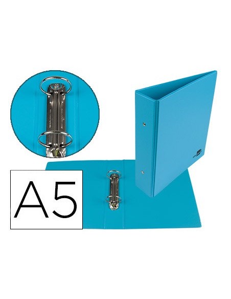 CARPETA 4º 2 ANILLAS 40 MM REDONDAS LIDER CARTON FORR PVC AZ