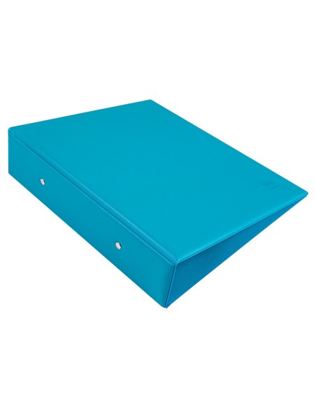 CARPETA 4º 2 ANILLAS 40 MM REDONDAS LIDER CARTON FORR PVC AZ