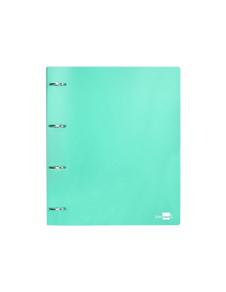 CARPETA LIDERPAPEL 4AN.MIXTAS 40MM PP.A4 VE. MANZANA OPACO