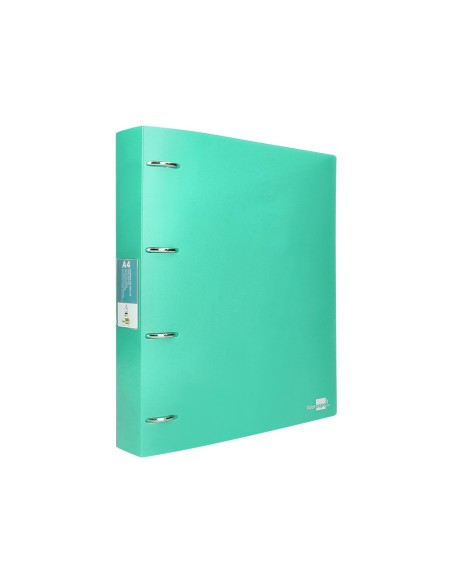 CARPETA LIDERPAPEL 4AN.MIXTAS 40MM PP.A4 VE. MANZANA OPACO
