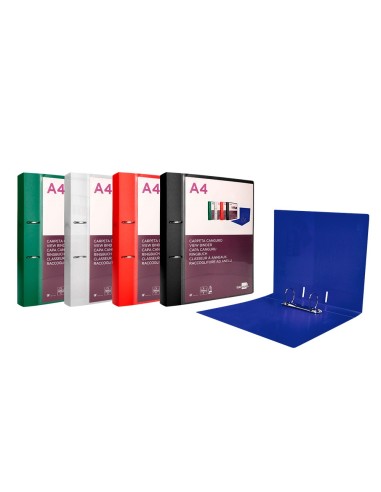 CARPETA  2AN.40MM MIXTAS PP.A4 NG.OPACO