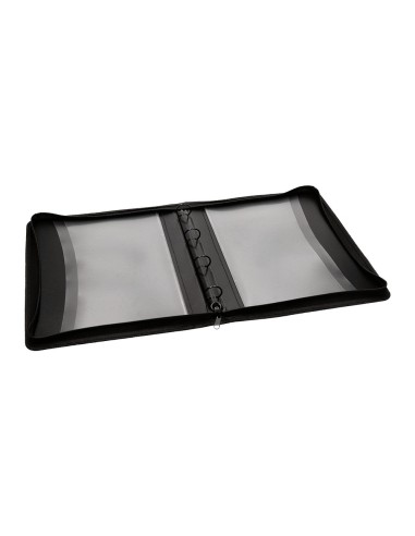 CARPETA  4AN.25MM PP. CREMALLERA 4 BOL. INTERIORES RIBETE COLOR