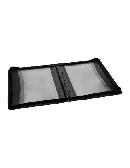 CARPETA  4AN.25MM PP. CREMALLERA 4 BOL. INTERIORES RIBETE COLOR