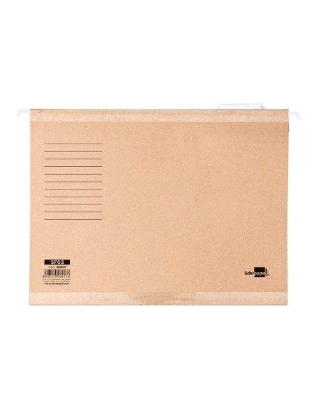 CARPETA COLGANTE FL+ VISOR SUP. LIDERPAPEL KRAFT