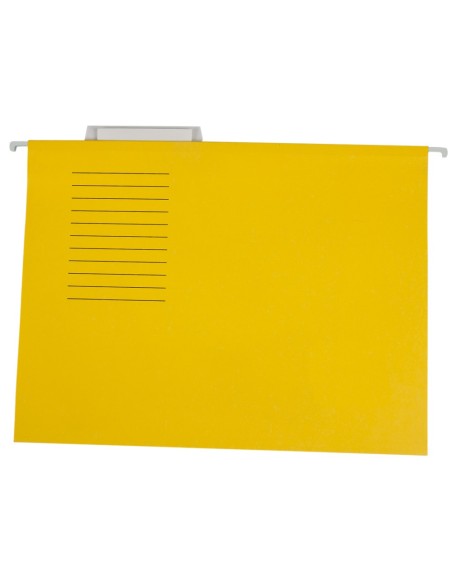 CARPETA COLGANTE A4 VISOR SUP. LIDERPAPEL AMARILLO