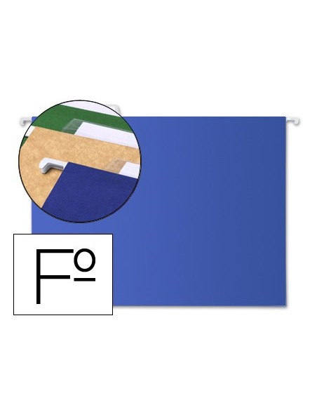 CARPETA COLGANTE FL VISOR SUP. LIDERPAPEL AZUL