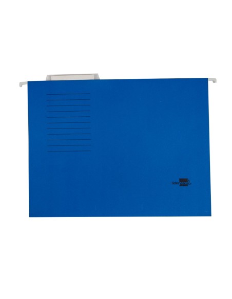 CARPETA COLGANTE FL VISOR SUP. LIDERPAPEL AZUL