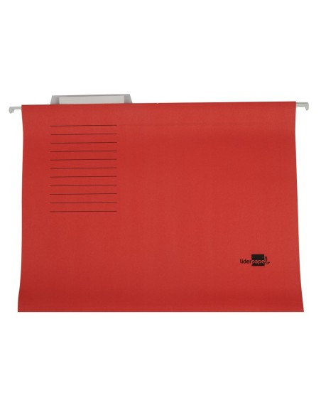 CARPETA COLGANTE FL VISOR SUP. LIDERPAPEL ROJO