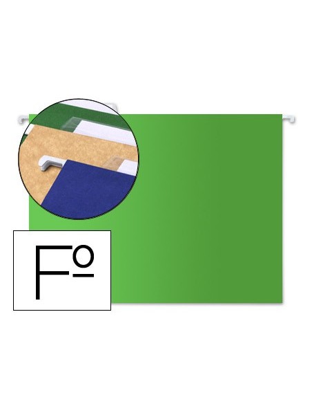 CARPETA COLGANTE FL VISOR SUP. LIDERPAPEL VERDE