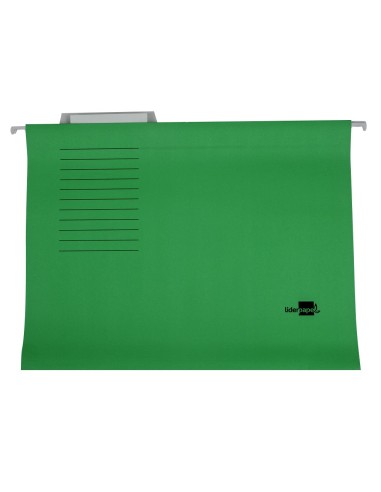 CARPETA COLGANTE FL VISOR SUP. LIDERPAPEL VERDE