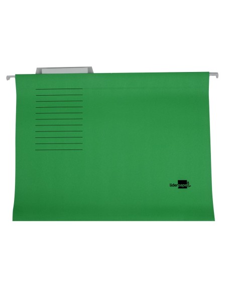 CARPETA COLGANTE FL VISOR SUP. LIDERPAPEL VERDE