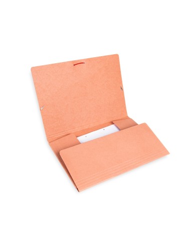 CARPETA GOMAS LIDERPAPEL FL CARTON COMPACTO 3 SOLAPAS CUERO