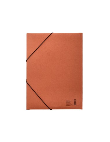 CARPETA GOMAS LIDERPAPEL FL CARTON COMPACTO 3 SOLAPAS CUERO