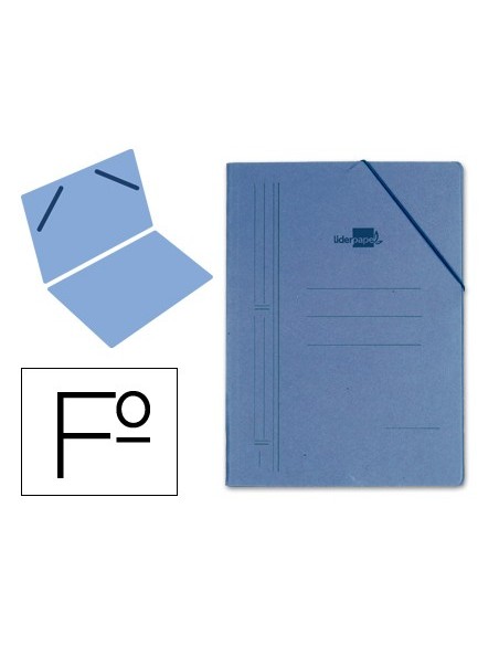 CARPETA GOMAS LIDERPAPEL FL CARTON COMPACTO AZ.