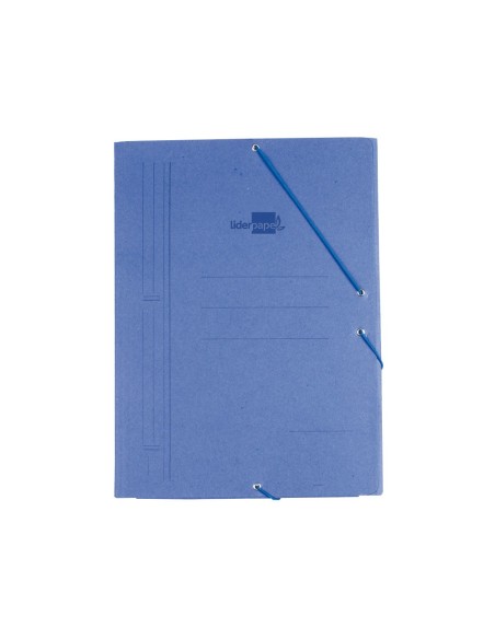 CARPETA GOMAS LIDERPAPEL FL CARTON COMPACTO AZ.