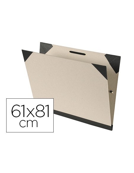 CARPETA DIBUJO CANSON BRUT 61X81CM LOMO FUELLE KRAFT CL. C/GOMAS