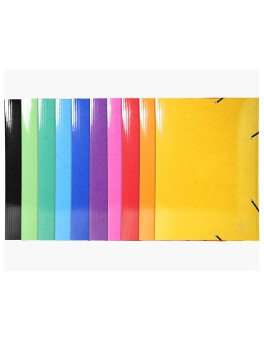 CARPETA GOMAS EXACOMPTA A3 CARTON 3 SOLAPAS COL.SURT.